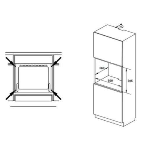 Hướng dẫn lắp đặt lò nướng âm tủ Hafele HO-KT60A9 535.02.611