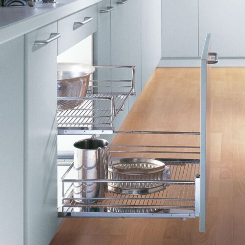 Bộ rổ kéo lọt lòng Arena Hafele 540.26.655, tủ rộng 500mm