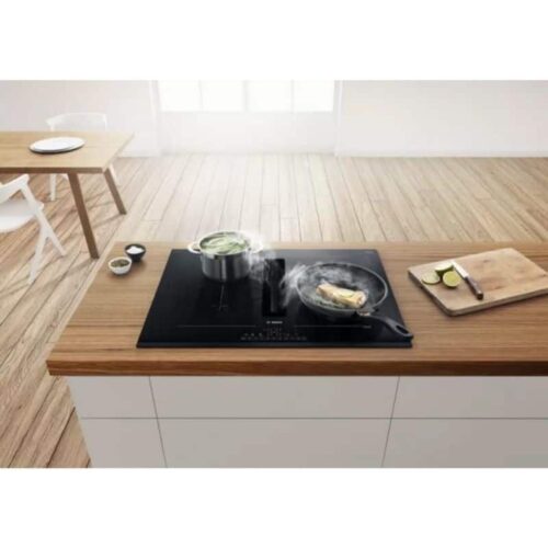 Ảnh bếp từ 4 vùng nấu kết hợp hút mùi Bosch PVQ731F15E